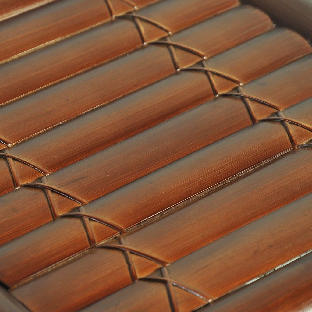 Comodino 50 x 45 x 40 cm bambù marrone scuro