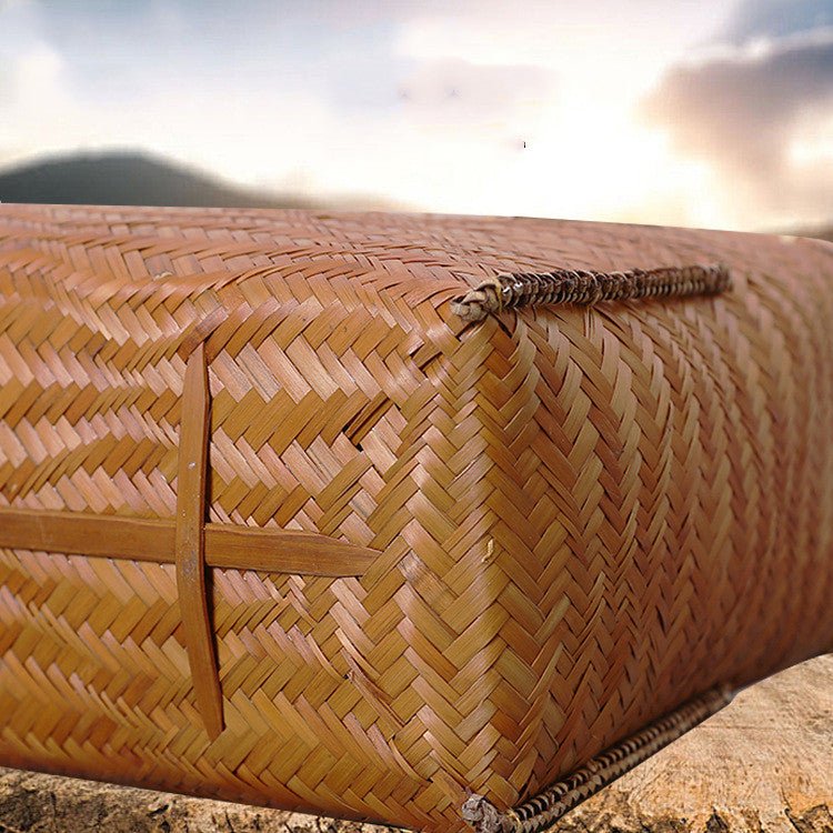 bentobox, sac a main en bambou a tissage japonais