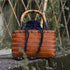 bentobox, sac a main en bambou a tissage japonais a