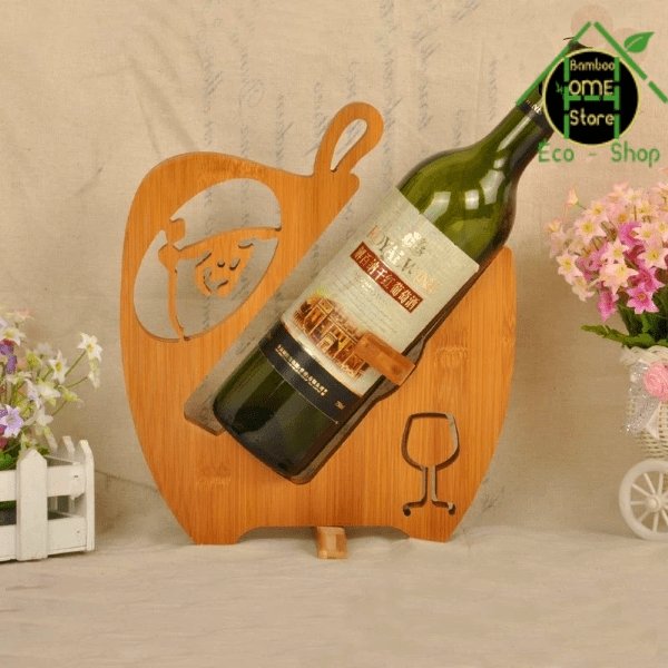 Botoruhorudā™ Porte-bouteilles et casier à vin en bambou - BambooHomeStore