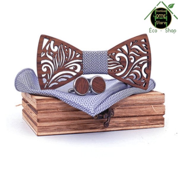Liberty™ Nœud papillon en bois - BambooHomeStore
