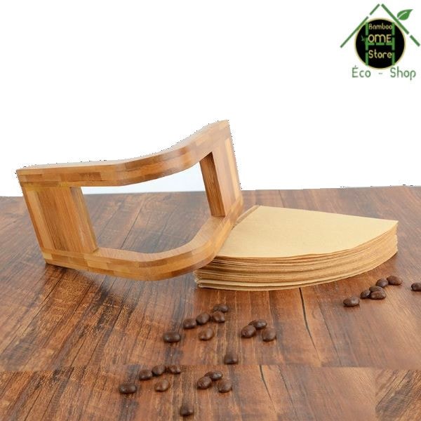 Shizen™ Support filtres à café en bambou - BambooHomeStore