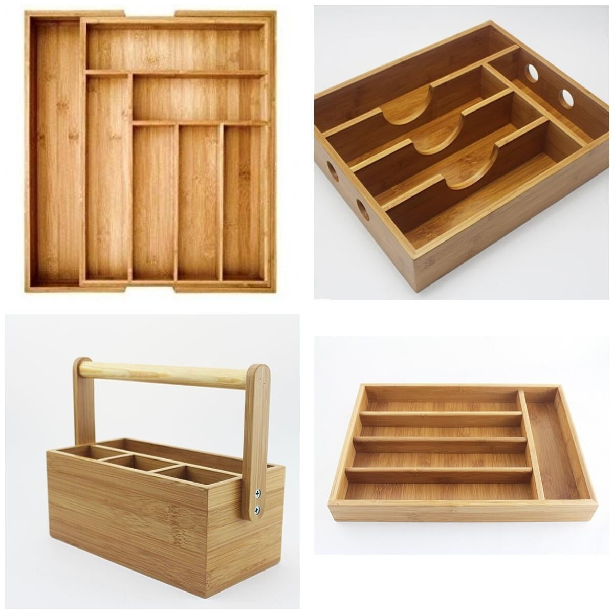 Conteneur en bambou pour tiroir - Ustensiles de cuisine et accessoires