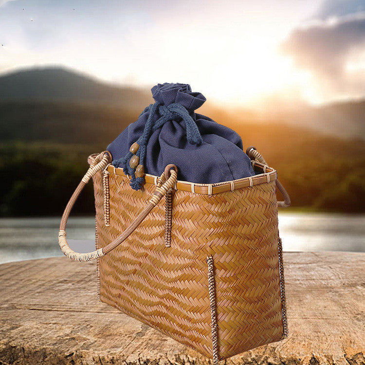 Country Style Ethnic Bamboo Woven Bag