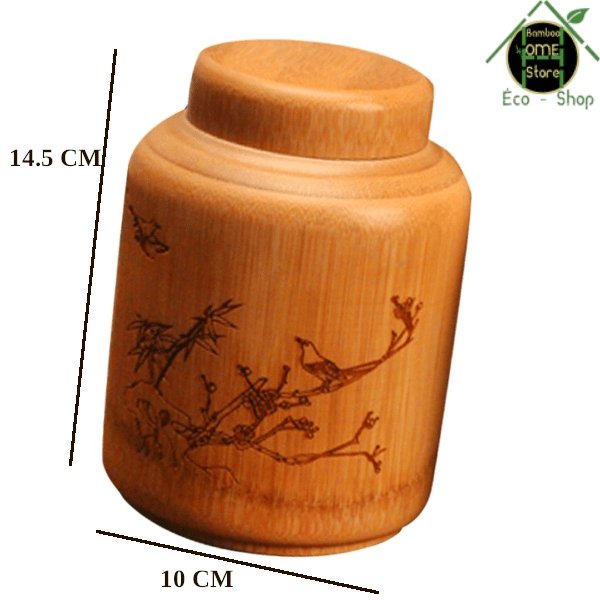 Ocha™ Boîte à thé en bambou - BambooHomeStore